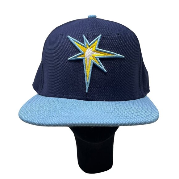 Tampa Bay Rays New Era 59Fifty 7 3/8 Alternate Logo On Field MLB Hat Cap TB - Picture 1 of 11